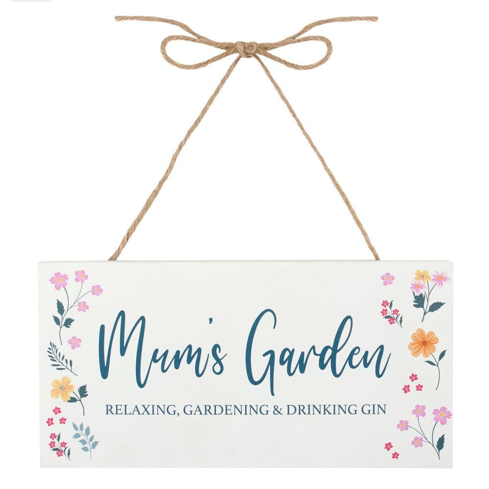 Botanical Mum's Garden Hanging Sign