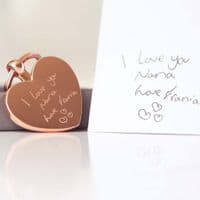 Hearts Forever Keychain With Handwriting Engraving