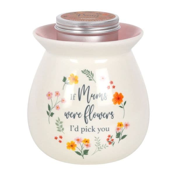 If Mums Were Flowers Wax Melt Burner Gift Set