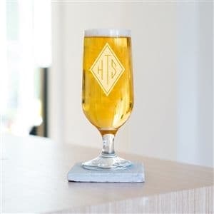 Monogrammed Craft Beer Glass
