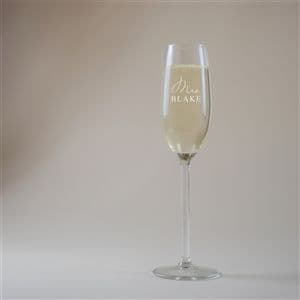 Mrs... Champagne Glass