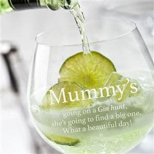 Personalised Gin Hunt Glass