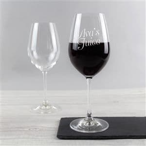 Personalised 'Juice' Crystal Wine Glass
