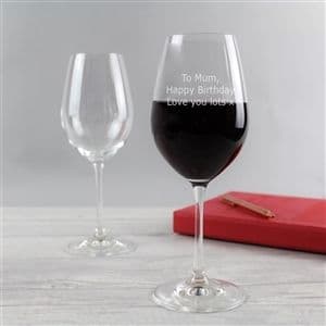 Special Message Crystal Wine Glass