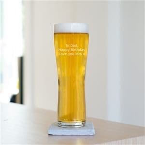 Special Message Pint Beer Glass