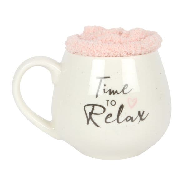 Time to Relax Mum Mug and Sock Set
