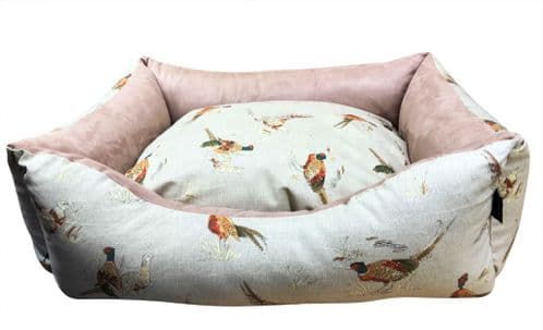 Dog Bed Country Pheasant Settee 84cm x 69cm