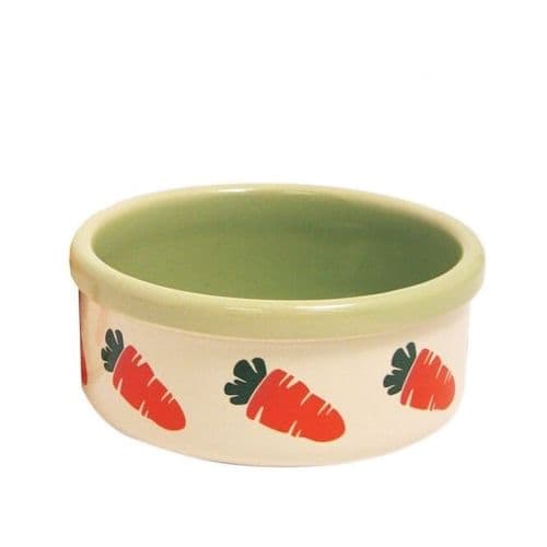 Rosewood Ceramic Bowl Carrot Design 13cm