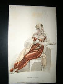 Ackermann 1809 Regency Fashion Print. Opera Dress