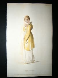 Ackermann 1811 Hand Col Regency Fashion Print. Opera Dress 5-18
