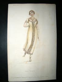 Ackermann 1811 Regency Fashion Print. Ball Dress
