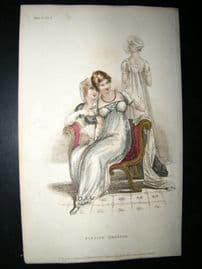 Ackermann 1811 Regency Fashion Print. Evening Dresses
