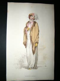Ackermann 1812 Hand Col Regency Fashion Print. Morning Dress 8-42