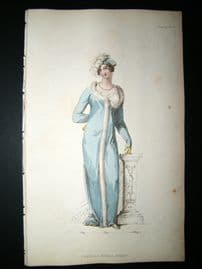 Ackermann 1812 Hand Col Regency Fashion Print. Persian Opera Dress 8-33
