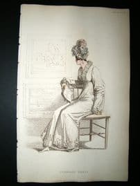 Ackermann 1815 Hand Col Regency Fashion Print. Carriage Dress 13-29