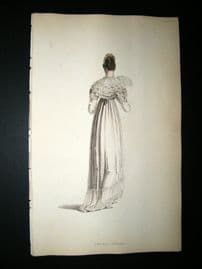 Ackermann 1815 Hand Col Regency Fashion Print. Opera Dress 13-4