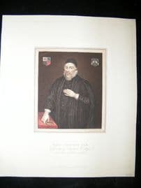 Ackermann History of Oxford 1815 Hand Col Portrait. Richard Wightwick