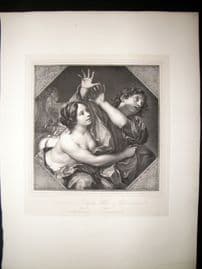 After Carlo Cignani C1840 LG Folio Print. Joseph and Portiphar's Wife