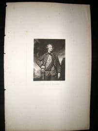 After Joshua Reynolds C1830 Folio Mezzotint. Henry Earl of Pembroke