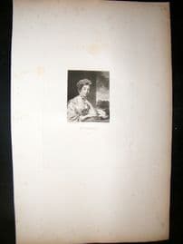 After Joshua Reynolds C1830 Folio Mezzotint. Mary Hope, Pretty Lady