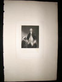 After Joshua Reynolds C1830 Mezzotint. Richard Second Baron Mount Edgcumbe