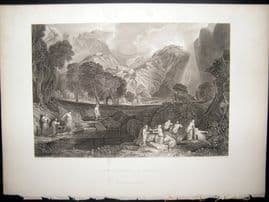 After Turner 1860 Antique Print, The Goddess of Discord