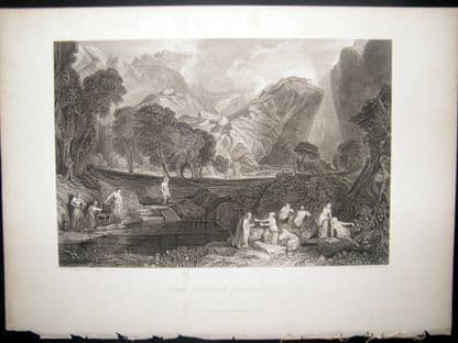After Turner 1860 Antique Print, The Goddess of Discord | Albion Prints