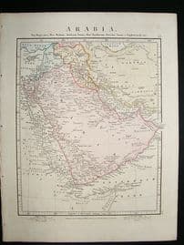 Arabia: 1864 Antique Map, Aaron Arrowsmith