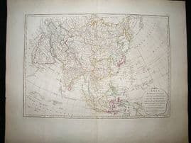 Asia, Malaya, Phillipines, etc: 1794 Antique Map. Dunn, Laurie & Whittle