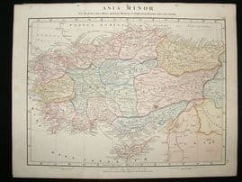 Asia Minor: 1864 Antique Map, Aaron Arrowsmith