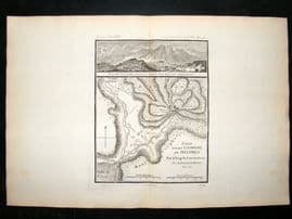 Barthelemy 1790 Antique Map Delphi, Greece