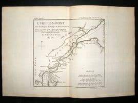Barthelemy 1790 Antique Map Hellespont Greece
