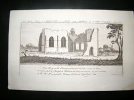Buck C1820 Folio Architecture Print. Egleston Abbey, Richmond, Yorkshire