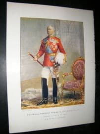 Field Marshall Viscount Wolseley 1900 Military Portrait Print. Boer War