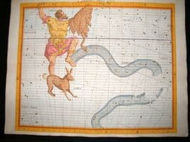 Flamsteed Atlas Coelestis 1781 LG Folio HC Celestial Map Eridanus Orion Lepus 12