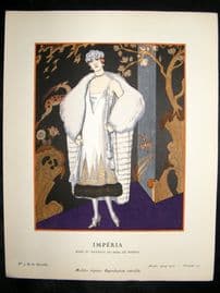 Gazette du Bon Ton by George Barbier 1925 Art Deco Pochoir. Imperia
