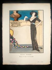 Gazette du Bon Ton by Gose 1912 Art Deco Pochoir. Faites Entrer!