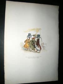 Grandville des Animaux 1842 Hand Col Print. Wandering Birds