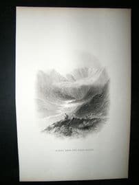 Ireland: 1860 Antique Print. Comme Dhuv, Black Vallley