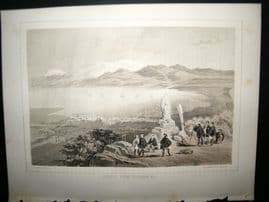 Japan Perry Expedition 1856 Antique Print. Hakodadi From Telegraph Hill