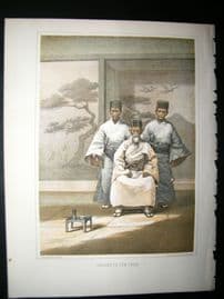 Japan Perry Expedition 1856 Antique Print. Regent Of Lew Chew