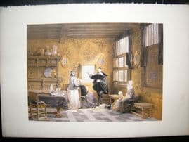 Louis Haghe 1850 LG Folio Print. Brewers Corporation Room, Antwerp, Belgium