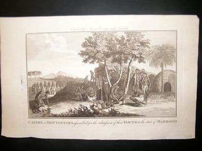 Moore C1782 Folio. Kaffirs Hottentots assembled for admisison of their Youth | Albion Prints