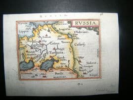 Ortelius C1600 Antique Hand Col Map. Russia