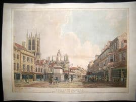 Thomas Malton 1790 LG Folio Aquatint. Kingston upon Hull, Yorkshire Humber