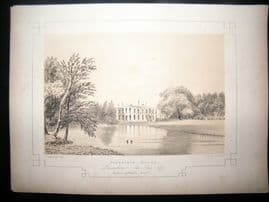 Twycross Lancashire 1846 Antique Print. Highfield House