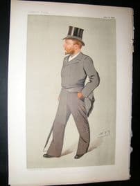 Vanity Fair Print: 1893 Fred Crisp, Horse Trainer