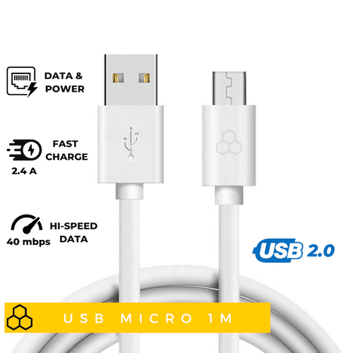 USB Micro Cable uPVC (1m)