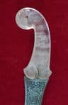 A 19th Century Khanjar or Jambiya Dagger. Grip of Rock Crystal. Ref 3301