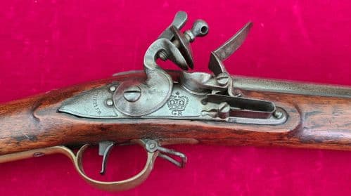 A completely original British Brown Bess flintlock musket made by WHEELER circa 1800. Ref 3995.